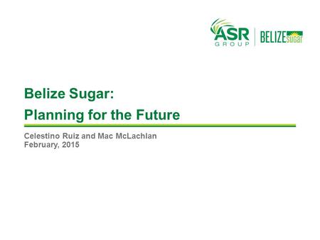 Belize Sugar: Planning for the Future