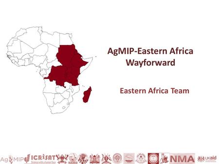 AgMIP-Eastern Africa Wayforward Eastern Africa Team.