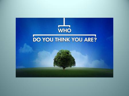 The search for identity: Who am I? Where do I come from? Where am I going? Am I happy? Do I matter?