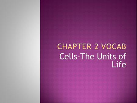 Cells-The Units of Life.  Smallest organisms on Earth  Made up of only one cell  Sentence:  Bacteria are 1 celled organisms.