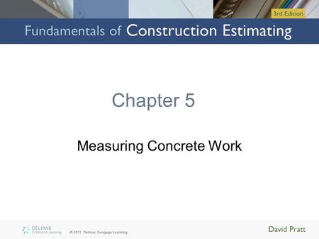 Measuring Concrete Work
