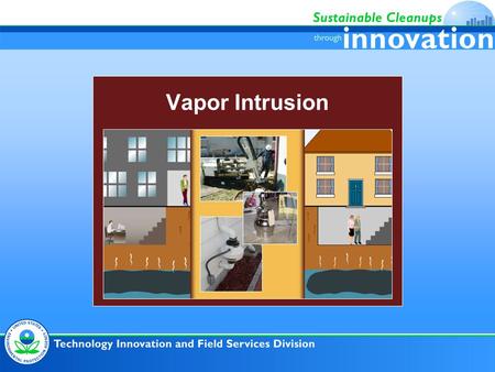 Vapor Intrusion. What is Vapor Intrusion? The migration of volatile chemical vapors from the subsurface to overlying buildings.