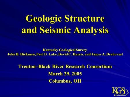 Geologic Structure and Seismic Analysis