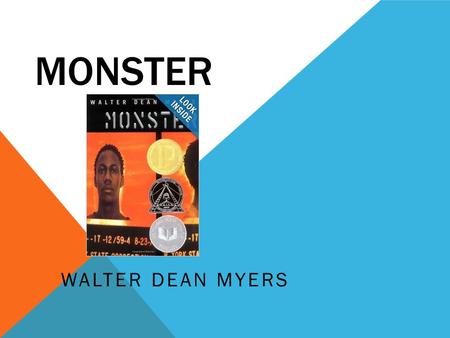 Monster Walter Dean Myers.