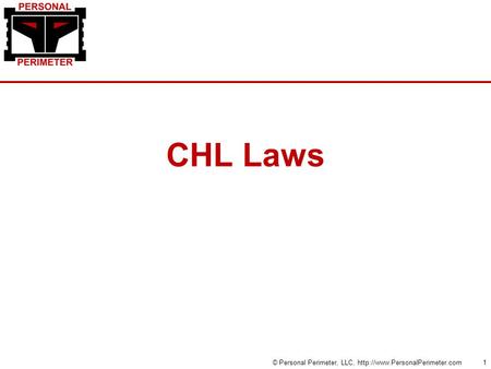 CHL Laws © Personal Perimeter, LLC,