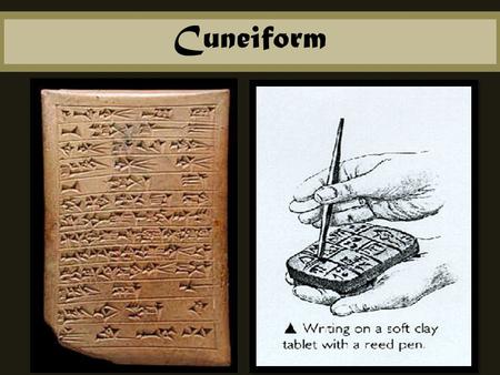 Cuneiform.