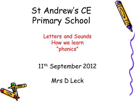 St Andrew’s CE Primary School