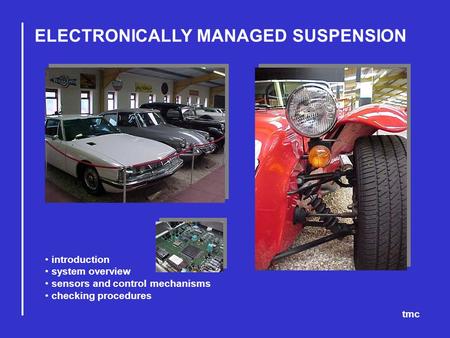 ELECTRONICALLY MANAGED SUSPENSION