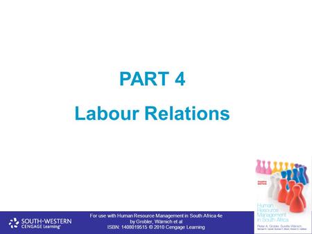 PART 4 Labour Relations 1.