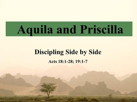 Discipling Side by Side