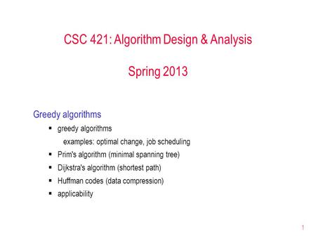 Greedy Algorithms. - ppt download
