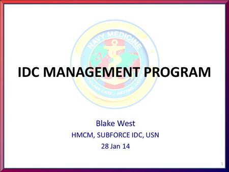 IDC MANAGEMENT PROGRAM