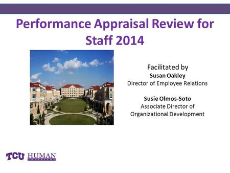 Performance Appraisal Review for Staff 2014