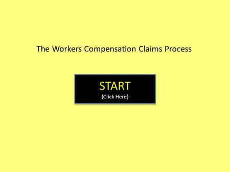 The Workers Compensation Claims Process START (Click Here) START (Click Here)