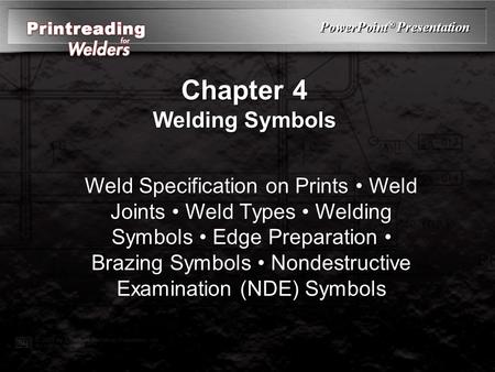 Chapter 4 Welding Symbols