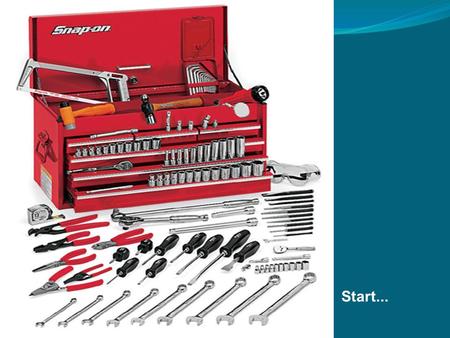 Start.... 1.0 Basic Handtools By Category Screwdriver types Pliers variations Wrenches classified Hammers.