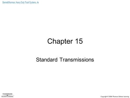 Standard Transmissions