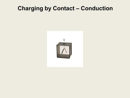 Charging by Contact – Conduction
