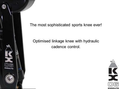 The most sophisticated sports knee ever!