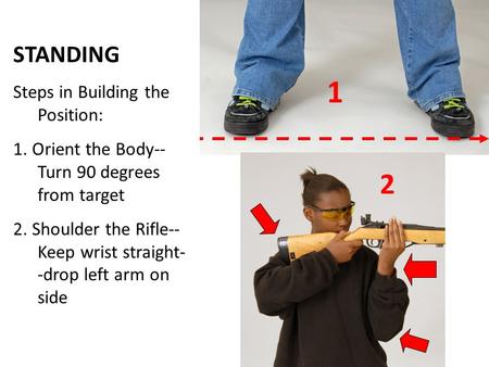 1 2 STANDING Steps in Building the Position: