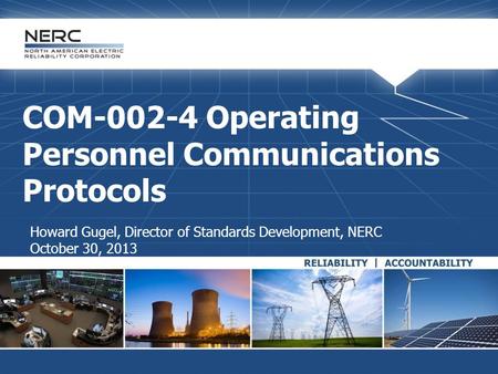 COM Operating Personnel Communications Protocols