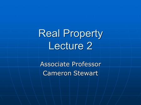 Associate Professor Cameron Stewart
