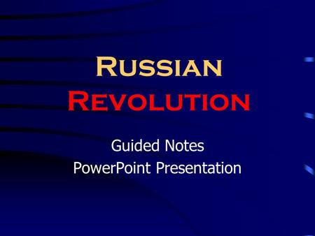 Guided Notes PowerPoint Presentation