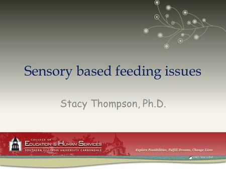 Sensory based feeding issues