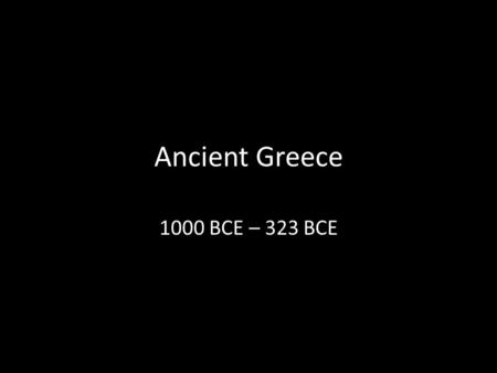 Ancient Greece 1000 BCE – 323 BCE. Greek Visual Art Greek visual art is mainly five forms: architecture, sculpture, painting, pottery and jewelry making.