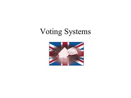 Voting Systems Before setting out on a journey it’s a good idea to have some idea of where youre heading … 2010 – The Single Transferable Vote electoral.