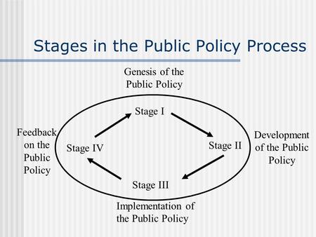 Stages in the Public Policy Process