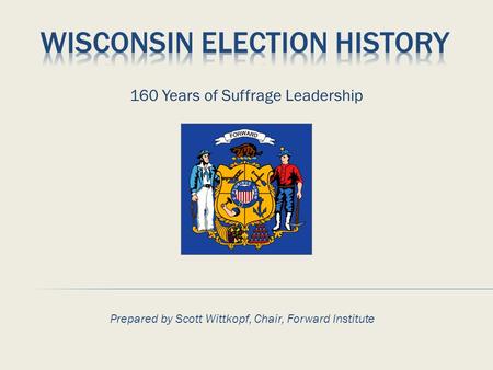 160 Years of Suffrage Leadership Prepared by Scott Wittkopf, Chair, Forward Institute.