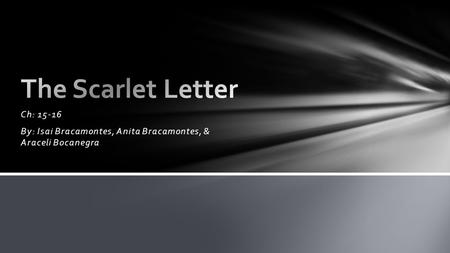 the scarlet letter presentation