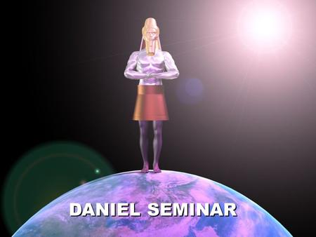 DANIEL SEMINAR. Christ died for our sin. He now lives to remove its stain from the universe forever.
