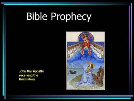 Bible Prophecy John the Apostle receiving the Revelation.
