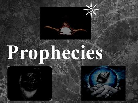 Prophecies. The prophecy of Malachi The prophecy of Malachi is a series of 112 short, cryptic phrases in Latin which describes all of the Roman Catholic.