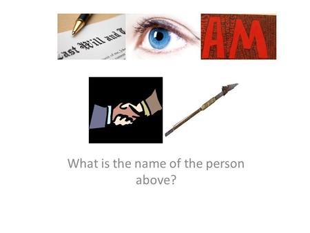 What is the name of the person above?