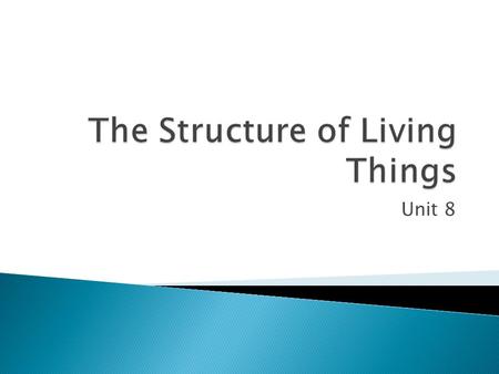 The Structure of Living Things