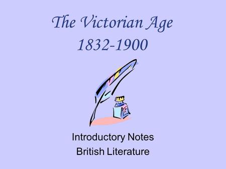 Introductory Notes British Literature