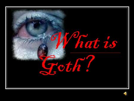 What is Goth?. Why do people become Goths? Most Goths become Goths because they have been spurned by 'normal' society because the way they want to live.