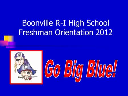 Boonville R-I High School Freshman Orientation 2012.