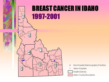 BREAST CANCER IN IDAHO 1997-2001. 2 This PowerPoint presentation was created as a collaborative effort among the Cancer Data Registry of Idaho/ Idaho.