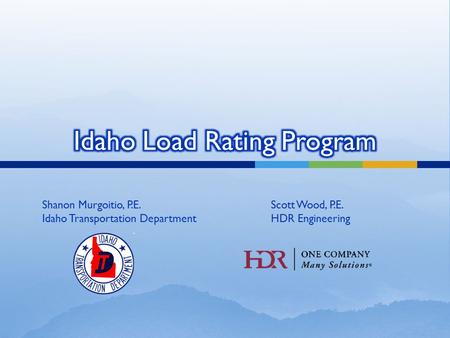 Idaho Load Rating Program