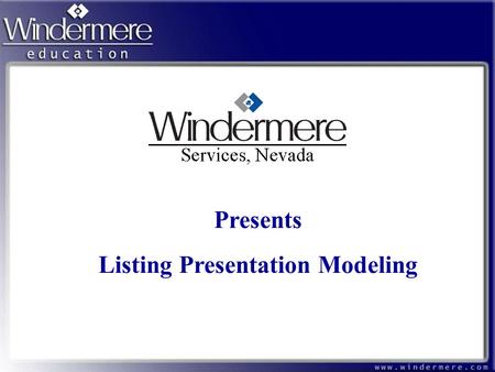 Listing Presentation Modeling