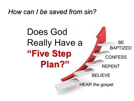 Does God Really Have a “Five Step Plan?”
