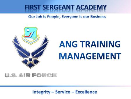 Overview  Objective of Training  Active Duty Training (ADT)  Inactive Duty Training (IDT)  Authorization & Pay  Key Responsibilities  Impact on.