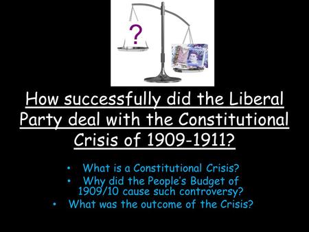 What is a Constitutional Crisis?