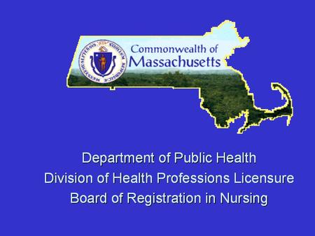 What is the Board of Registration in Nursing? The Board of Registration in Nursing is a regulatory agency of state government. Its purpose is to lead.