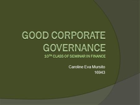 Caroline Eva Mursito 16943. Article from CRP  Theory used: Social audit Accountability  Hypothesis: Social audit is for fixing the accountability by.