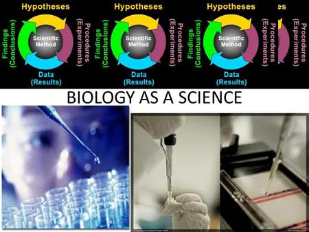 BIOLOGY AS A SCIENCE. THE SCIENTIFIC METHOD – THE UNIVERSAL SCIENTIFIC APPROACH TO PROBLEM- SOLVING.